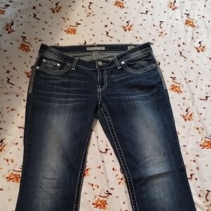 BKE Women's Dark Blue Boot Cut Jeans